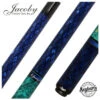 Jacoby Impregnated Snake Skin Custom Cue-BLUE2 -Seyberts Sale Store 0622 98Blue2 850