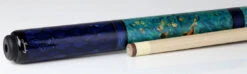 Jacoby Impregnated Snake Skin Custom Cue-BLUE2 -Seyberts Sale Store 0622 98Blue2 BS1
