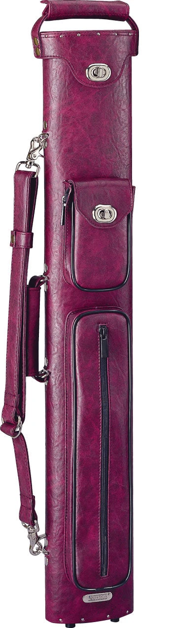 Instroke Premier Burgundy 2x4 Pool Cue Case - P2X4BURG 2 Instroke Premier Burgundy 2x4 Pool Cue Case - P2X4BURG - Image 2