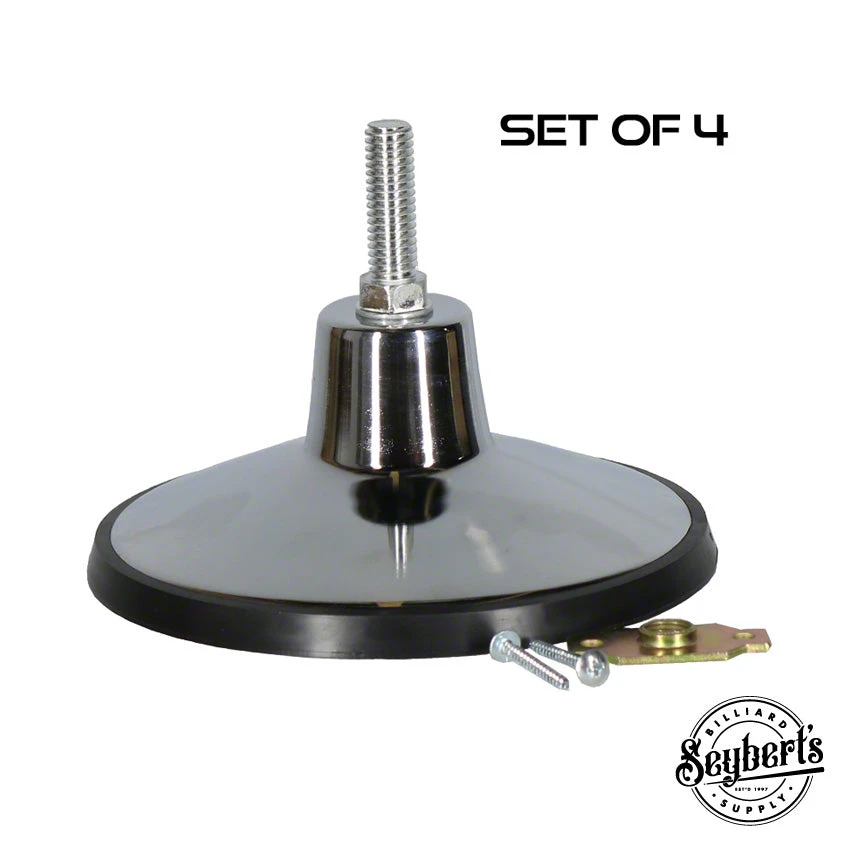 Chrome Leg Levelers (set Of 4) 1 Chrome Leg Levelers (set Of 4)