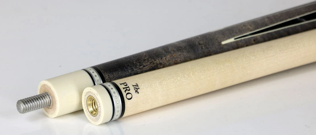 Meucci 2020 Gray - Black Pearl - Black/White Wrap Pool Cue With Pro Shaft - 2020GYBKBKWHP 3 Meucci 2020 Gray - Black Pearl - Black/White Wrap Pool Cue With Pro Shaft - 2020GYBKBKWHP - Image 3