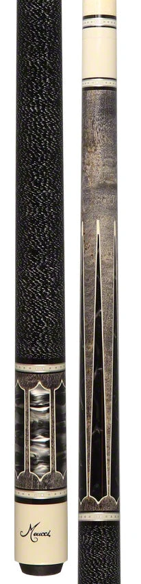 Meucci 2020 Gray - Black Pearl - Black/White Wrap Pool Cue With Pro Shaft - 2020GYBKBKWHP 5 Meucci 2020 Gray - Black Pearl - Black/White Wrap Pool Cue With Pro Shaft - 2020GYBKBKWHP - Image 5