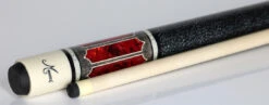 Meucci 2020 Gray - Red Pearl - Black/White Wrap Pool Cue With Pro Shaft - 2020GYRDBKWHP -Seyberts Sale Store 2020GYRDBKWHP BS1