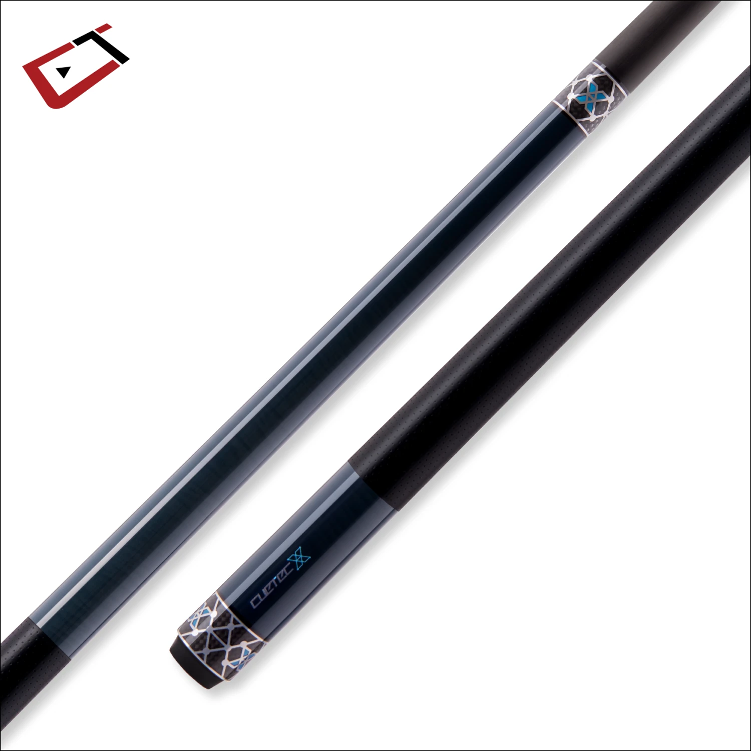 Cuetec Cynergy X Lagoon Black With Poly Wrap Pool Cue - 95-121U 5 Cuetec Cynergy X Lagoon Black With Poly Wrap Pool Cue - 95-121U - Image 5
