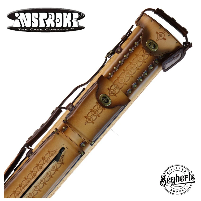 Instroke Saddle D05 Brown 2x4 Pool Cue Case - 24D05DB 1 Instroke Saddle D05 Brown 2x4 Pool Cue Case - 24D05DB