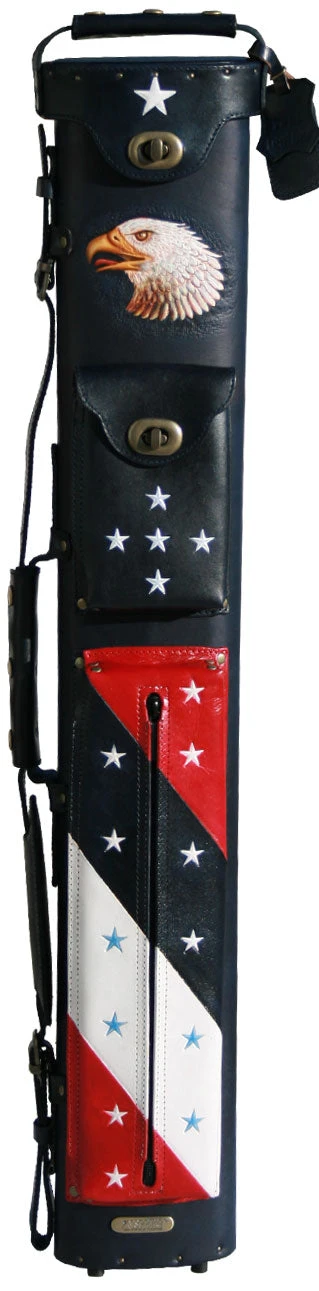 Instroke Cowboy Eagle Hand Painted 2x4 Pool Cue Case - 24EAGLE 3 Instroke Cowboy Eagle Hand Painted 2x4 Pool Cue Case - 24EAGLE - Image 3