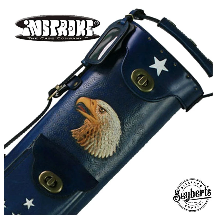 Instroke Custom Eagle Hand Painted 3x5 Pool Cue Case - 35EAGLE 1 Instroke Custom Eagle Hand Painted 3x5 Pool Cue Case - 35EAGLE