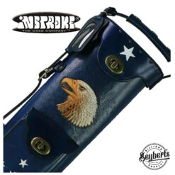Instroke Cowboy Eagle Hand Painted 2x4 Pool Cue Case - 24EAGLE