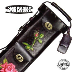 Instroke Red Rose 2x4 Pool Cue Case - 24ROSER