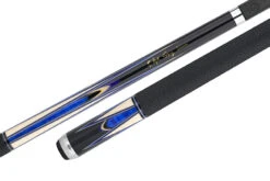 Predator Sang Lee 2-3 Black With Blue / Maple / Black / Purple / Ivorine Butterfly Points Limited Edition Pool Cue - Radial With Luxe Leather Wrap -Seyberts Sale Store 25 PRE LE SangLee2 3 Segment