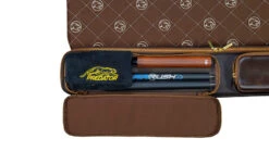 Predator Limited Edition Legacy 2x4 Soft Pool Cue Case - Dark Brown -Seyberts Sale Store 25 PRE LEG LE 2B4S DARK BRWN S Left Pocket Detail