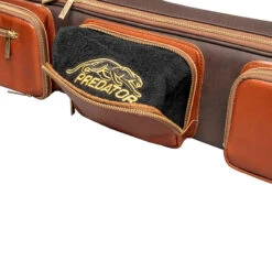 Predator Limited Edition Legacy 3x5 Soft Pool Cue Case - Light Brown -Seyberts Sale Store 25 PRE LEG LE 3B5S LIGHT BRWN S Middle Pocket Detail