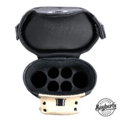 Leatherette Polyform Brown/Black 2x4 Hard Pool Cue Case - C24UH-BR -Seyberts Sale Store 2X4BR INSIDE