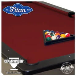 Burgundy Titan Championship Cloth