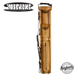 Instroke Saddle D05 Brown Air Brushed 3x5 Pool Cue Case - 35D05DB