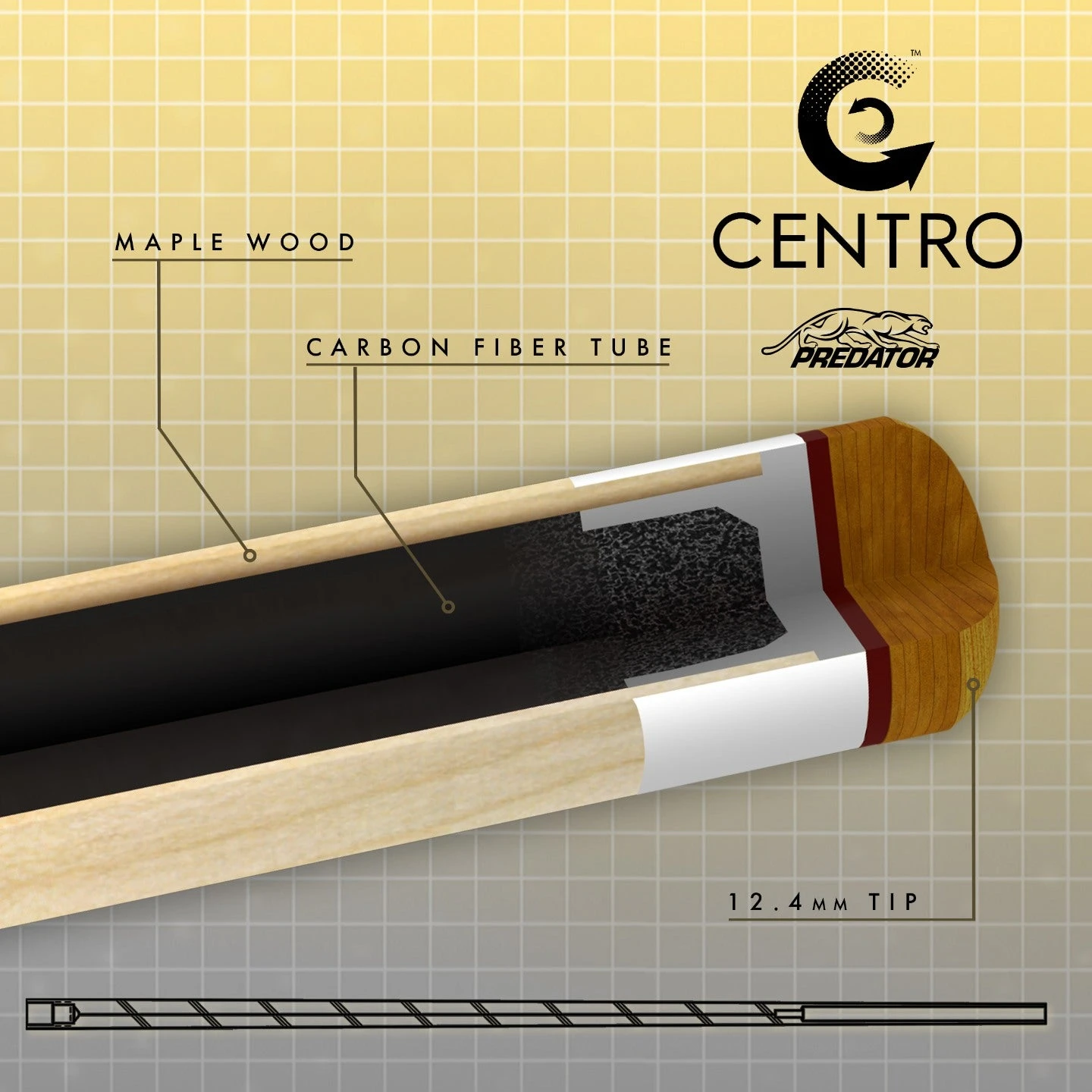 Predator Centro Hybrid Shaft-Uni-Loc Thin Collar 2 Predator Centro Hybrid Shaft-Uni-Loc Thin Collar - Image 2