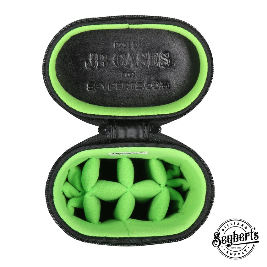 JB Ultimate Rugged Black/Green Pool Cue Case - URBKGR 5 JB Ultimate Rugged Black/Green Pool Cue Case - URBKGR - Image 5