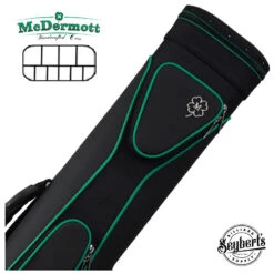 McDermott Tournament Collection Black/Green 4x6 Sport Pool Cue Case - 750942