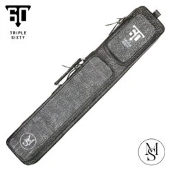 Triple 60 Margaret Styer Limited Edition 3x6 Custom Two-Tone Black/White Leather Butterfly Soft Cue Case