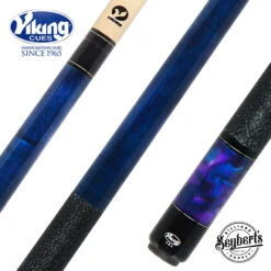 Viking Bedlam Series Cue - Blue Stain And Pearl - BE0107