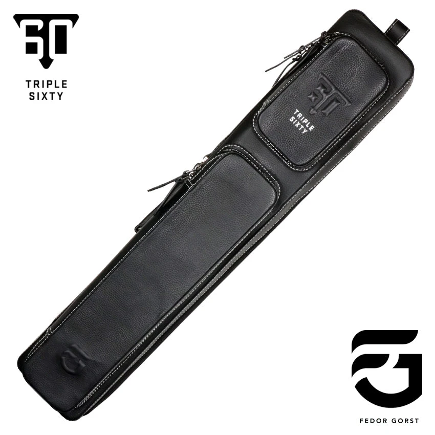 Triple 60 Fedor Gorst Limited 4X8 Custom Leather Butterfly Soft Cue Case - Blacked Out 1 Triple 60 Fedor Gorst Limited 4X8 Custom Leather Butterfly Soft Cue Case - Blacked Out