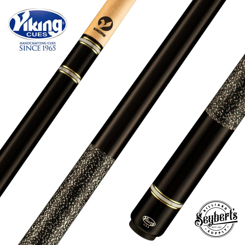 Viking Storm Series Midnight Black-Stained Maple Play Cue - ST0402 1 Viking Storm Series Midnight Black-Stained Maple Play Cue - ST0402