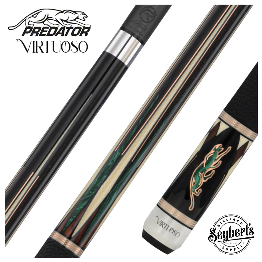 Predator Virtuoso Series Green Pool Cue - Uni-Loc 1 Predator Virtuoso Series Green Pool Cue - Uni-Loc