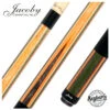 Jacoby Gray/Green/Natural/Orange Laminated Pool Cue With Ebony Wrap Section -Seyberts Sale Store 850 9adf12f6 d9d7 4644 8578 bc87beb270a3