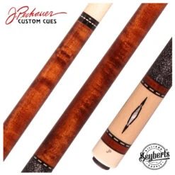 Pechauer JP T Series Chestnut-Stained Maple Pool Cue With Linen Wrap