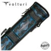 Volturi Custom Venice Style Black/Turquoise 4x8 Hard Pool Cue Case