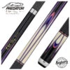 Predator Sang Lee 2-1 Black With Pink / Blue / Purple / Ivorine Butterfly Points Limited Edition Pool Cue - Radial