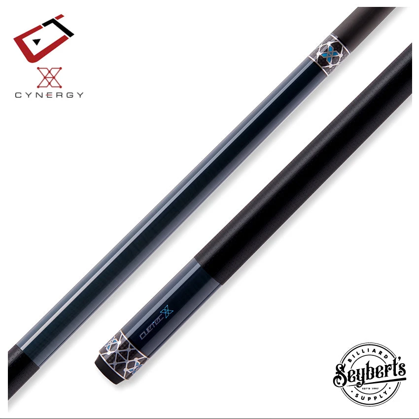 Cuetec Cynergy X Lagoon Black With Poly Wrap Pool Cue - 95-121U 1 Cuetec Cynergy X Lagoon Black With Poly Wrap Pool Cue - 95-121U