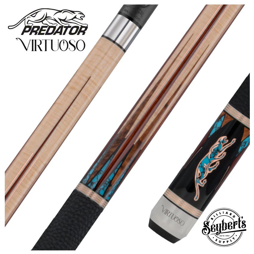 Predator Virtuoso Series Turquoise Pool Cue - Uni-Loc 1 Predator Virtuoso Series Turquoise Pool Cue - Uni-Loc