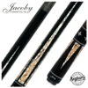 Jacoby Ebony With Spalted Maple And Buffalo Turquoise Custom No Wrap Pool Cue With 12.7mm Jacoby Black V4 Carbon Shaft -Seyberts Sale Store 850 eec0473e a8dd 4c4b a653 56e18ddfa9e3
