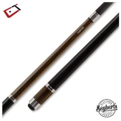 Cuetec Ebony Cynergy Black With Linen Wrap Pool Cue - 95-101LW-DIS