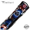 Volturi Custom Captain America 4x8 Hard Pool Cue Case - VCCAPTAIN4x8 -Seyberts Sale Store AMERICA 850