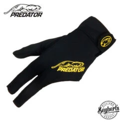 Predator Second Skin Closed Thumb Left Hand Pool Cue Glove - Black/Yellow