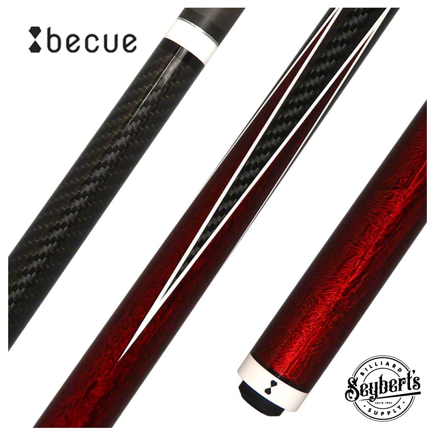 Becue V2 Carbon Fiber Rebel Red Play Cue - BC237RED 1 Becue V2 Carbon Fiber Rebel Red Play Cue - BC237RED