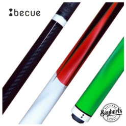 Becue V.2 Carbon Fiber Sneaky Pete Tri Color Flag Play Cue - BC437