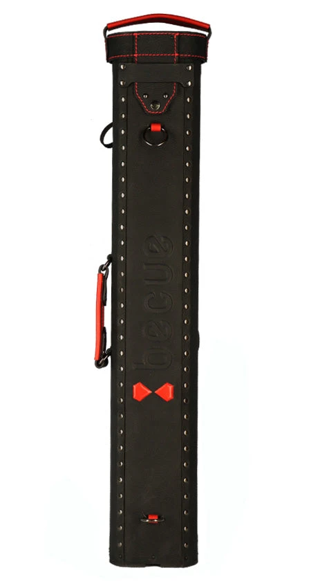 Becue Red 3x6 Hard Leather Pool Cue Case - BC577RD 3 Becue Red 3x6 Hard Leather Pool Cue Case - BC577RD - Image 3