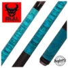 Bull Carbon Blue Washed Birdseye Maple Play Cue With Textured Leather Wrap -Seyberts Sale Store BCC14RK6 850