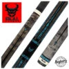 Bull Carbon By Jacoby Limited Edition Smoke Grey Blue Recon No Wrap Pool Cue With LD Carbon Fiber Shaft - BCUSA1N
