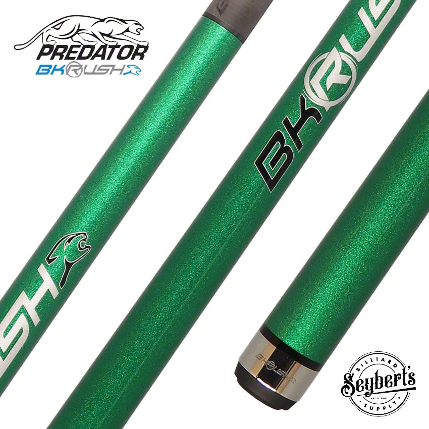Predator BK Rush Nova Green Break Cue - No Wrap - BKRUSHGRNNW 1 Predator BK Rush Nova Green Break Cue - No Wrap - BKRUSHGRNNW