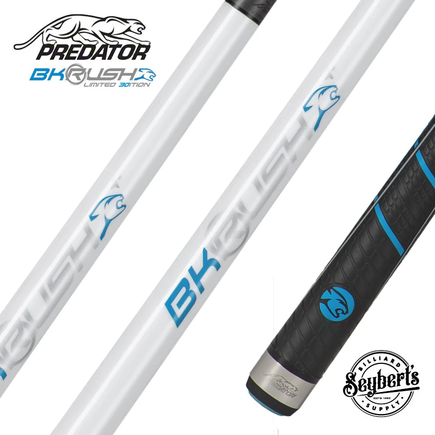 Predator BK Rush Pearl White 30th Anniversary Break Cue - Sport Wrap - BKRUSH30PRLSW 1 Predator BK Rush Pearl White 30th Anniversary Break Cue - Sport Wrap - BKRUSH30PRLSW