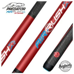 Predator AIR Rush Red Revenge Carbon Fiber Jump Cue Sport Wrap - PAIRRUSHSWRED