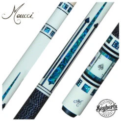 Meucci BMC Casino 3 White Pool Cue With Pro Shaft - BMC3WHPRO