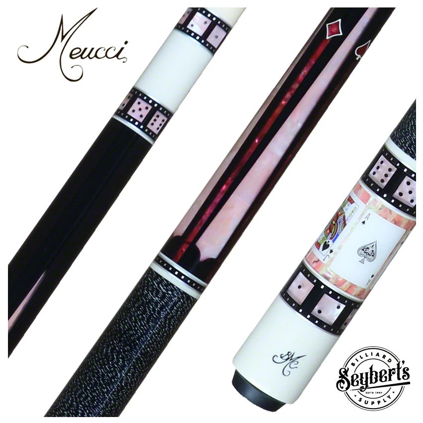Meucci BMC Casino 9 Black/Pink Pool Cue With Pro Shaft - BMC9BKPKPRO 1 Meucci BMC Casino 9 Black/Pink Pool Cue With Pro Shaft - BMC9BKPKPRO