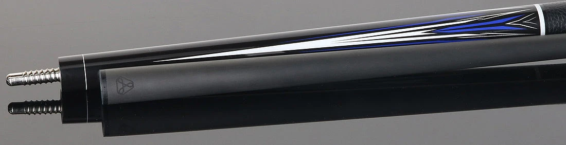 Linc Black With Blue / Silver / White Graphic Cue & Carbon Fiber Shaft 4 Linc Black With Blue / Silver / White Graphic Cue & Carbon Fiber Shaft - Image 4