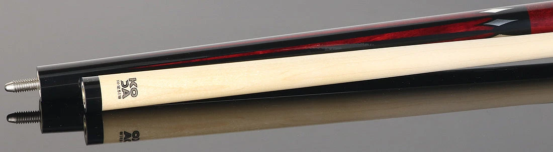KODA Black With Red Points Graphic No Wrap Play Cue 4 KODA Black With Red Points Graphic No Wrap Play Cue - Image 4
