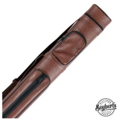 Exotic Oval Polyform Brown 2x2 Hard Pool Cue Case - C22EHR-BR